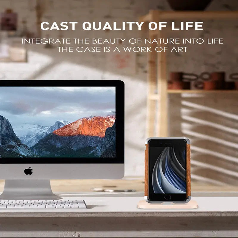 Aluminum Metal Wood Bumper Case